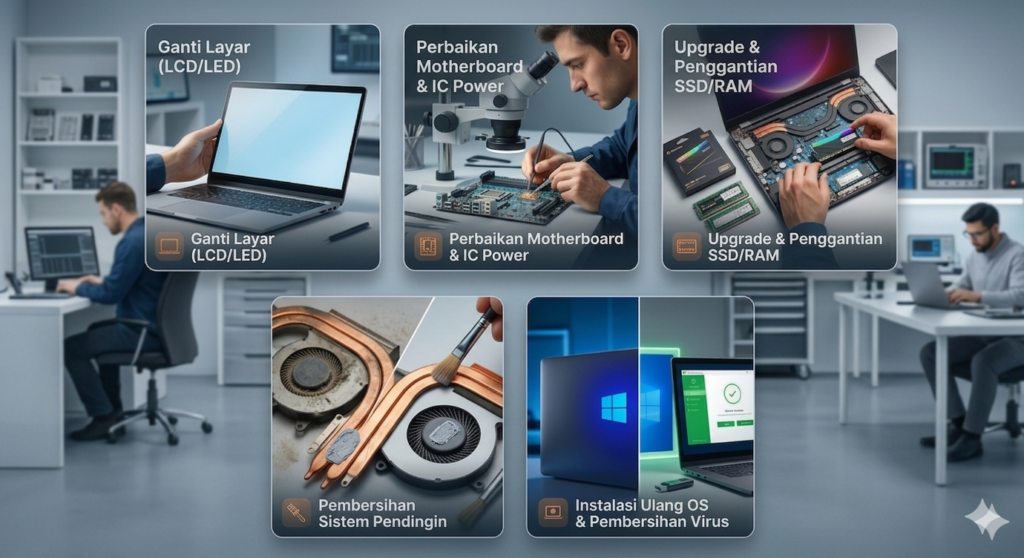 Beberapa Perbaikan Laptop Terbaik dengan Garansi 
